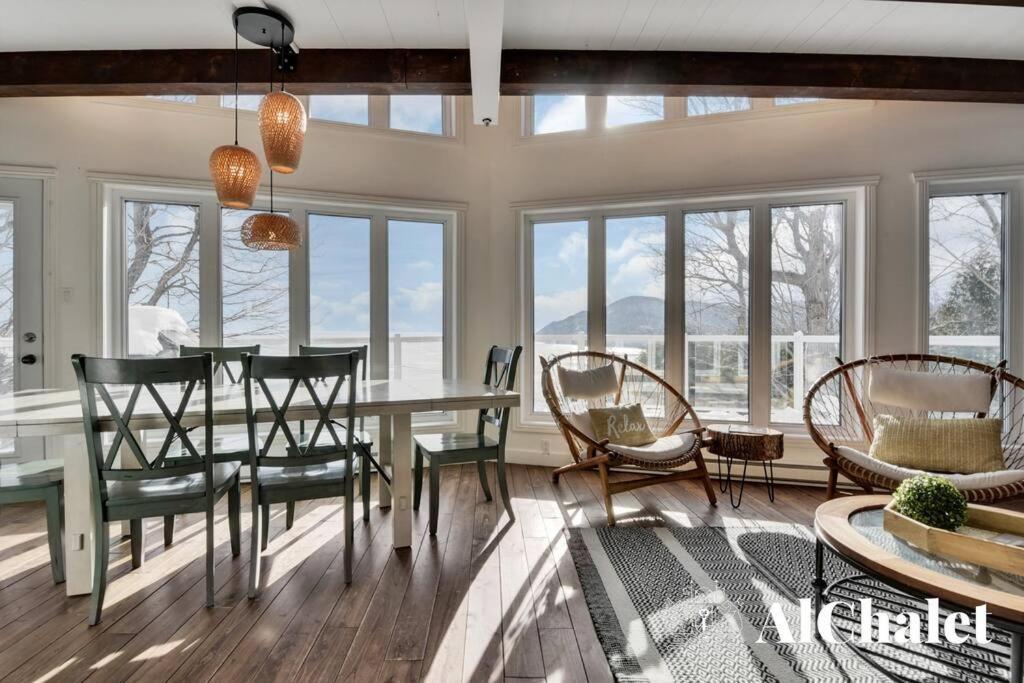 Villa Aelpha-M - Magnifique Vue Sur Le Fleuve Baie-Saint-Paul Exterior foto